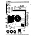 Maytag DG306 front view diagram
