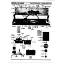 Maytag DE608 control panel & components diagram