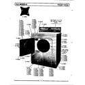 Maytag DG808 front view diagram