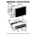 Maytag WU882 front panel & access panel diagram