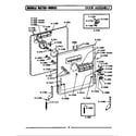 Maytag WU882 door assembly diagram