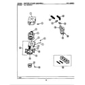 Maytag A282 motor & pump assembly diagram
