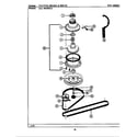 Maytag LA211 clutch, brake & belts diagram