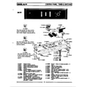 Maytag LA610 control panel,timer & switches (a610) (a610) (la610) diagram