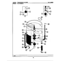 Maytag GA390 tub-inner & outer diagram