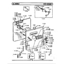 Maytag WU490 door assembly diagram