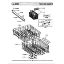Maytag WU490 track & rack assembly diagram