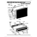Maytag WU490 front panel & access panels diagram