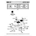Maytag A613 control panel (a712) (a712) (la712) diagram