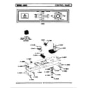 Maytag A883 control panel diagram
