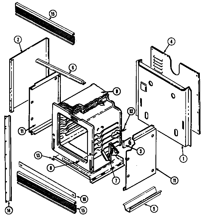 Jenn-Air WME3020B body diagram