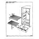 Magic Chef RB170PA/DG25C shelves & accessories (rb170pa/dg28a) (rb170pw/dg25a) (rb170pw/dg25c) diagram