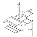 Maytag GT21X93A/DF84A shelves & accessories diagram