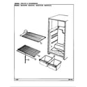 Magic Chef RB151PLFW/DG12A shelves & accessories diagram
