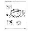Magic Chef RB151PLFW/DG12A freezer door diagram