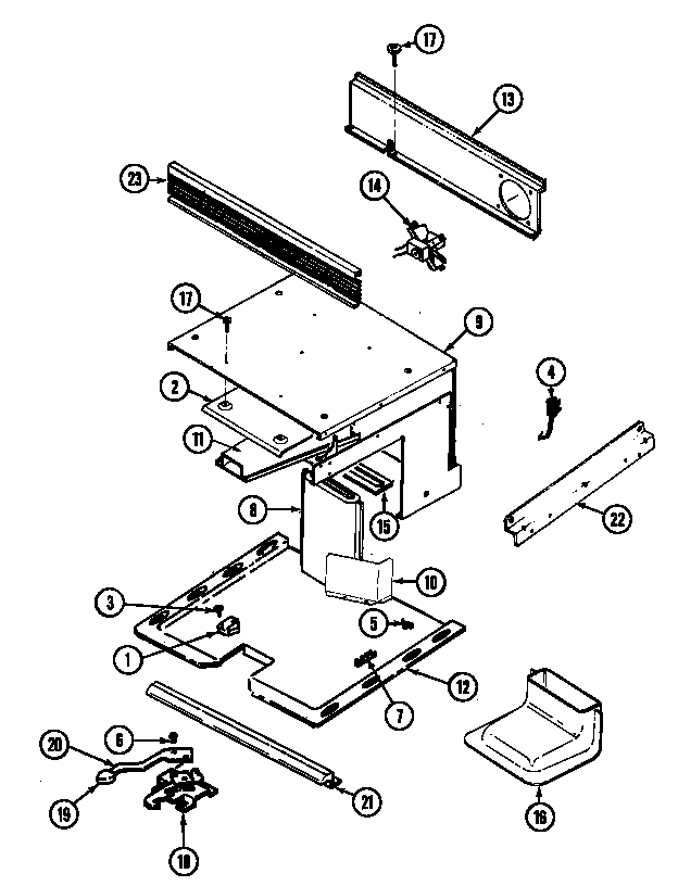 Jenn-Air WMG3020B internal controls diagram