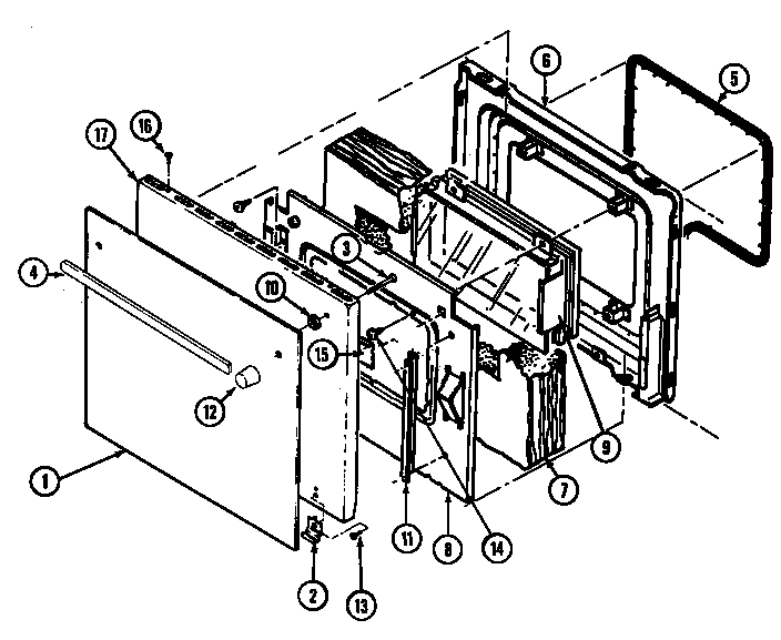 Jenn-Air WMG3020B door diagram