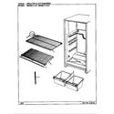Magic Chef RB15KN-1AFL/BG12C shelves & accessories diagram