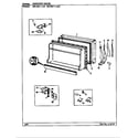 Magic Chef RB15KN-1AFL/BG12C freezer door diagram