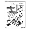 Magic Chef RB21KN-4A/BG71B freezer compartment diagram