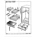 Maytag CNT23W8-BF91B shelves & accessories diagram