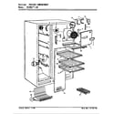 Magic Chef RC20KN-00/BS03B freezer compartment diagram