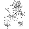 Jenn-Air JRTDE228LW ice & water dispenser diagram