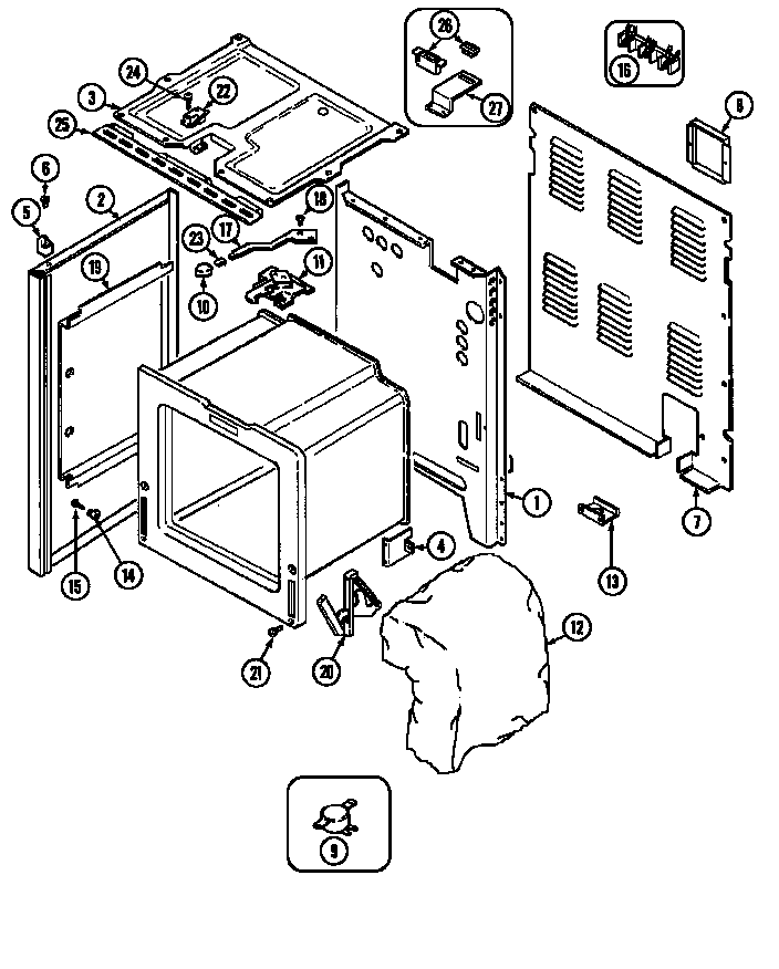Admiral CREA650ACL body diagram