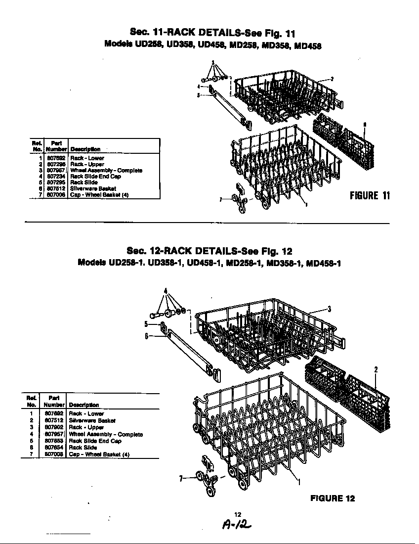 Magic Chef UD358-1 rack (ud358, md358) (ud358) (ud358-1) diagram