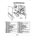 Magic Chef UD458 door details (md458, md458-1) (md458) (md458-1) diagram