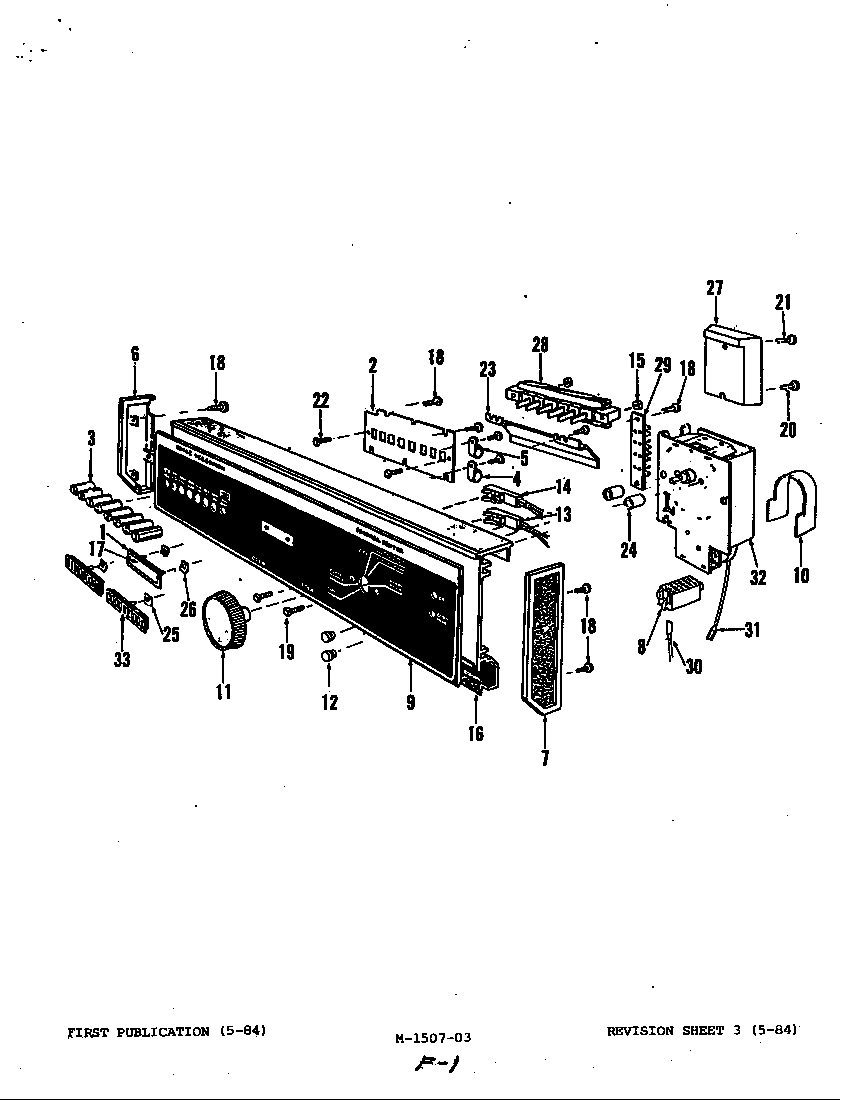 Maytag DC24D6 control panel diagram