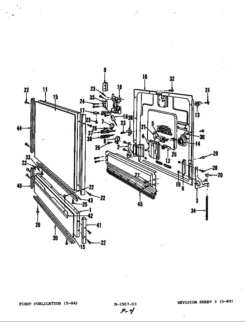 Maytag DC24D6 door diagram