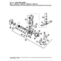 Magic Chef DU65CA-20 motor & pump assembly diagram