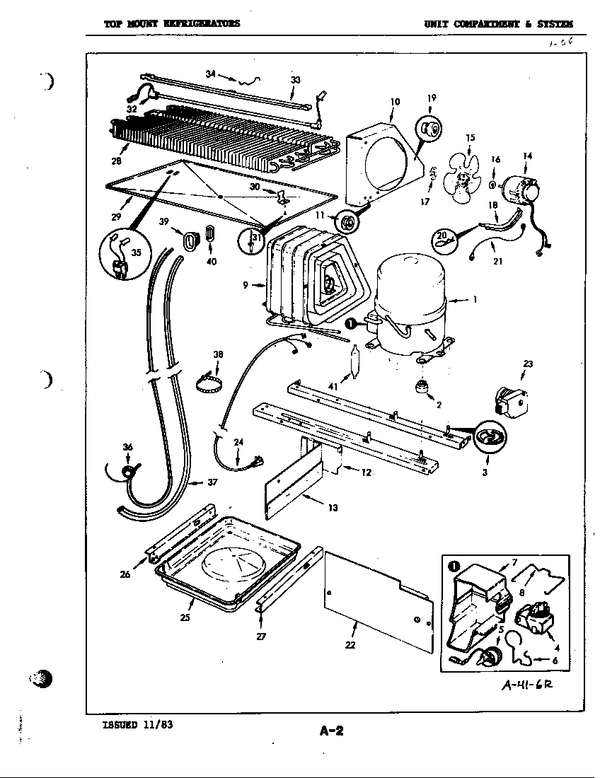 Maytag B15N-2RNTP/4D42A unit compartment & system diagram