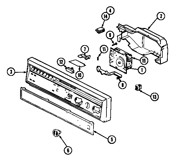 Magic Chef DU55CA-55 control panel diagram