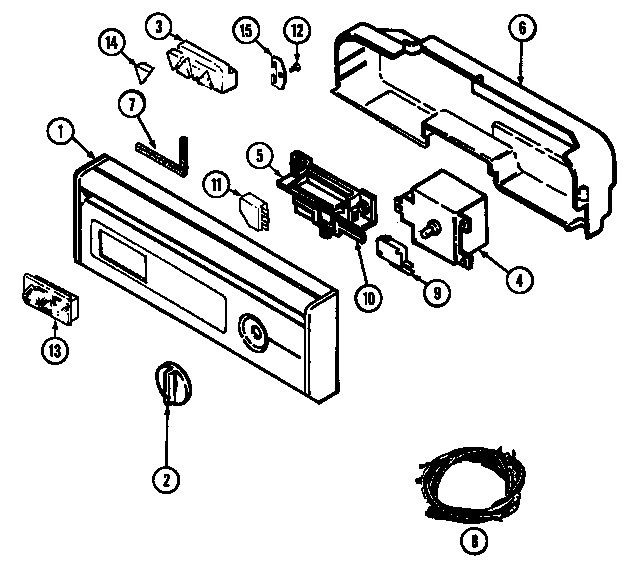 Magic Chef DC5J control panel diagram
