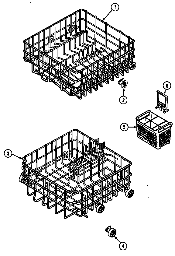 Magic Chef DC5J racks diagram