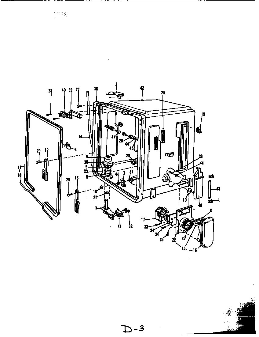 Admiral DU45A- tub diagram