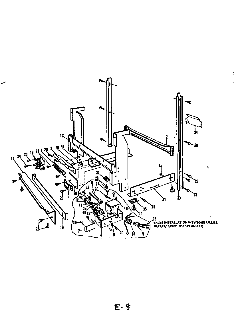 Admiral DU45A- frame parts diagram