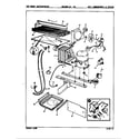 Magic Chef RB15HY-1A/8C43A unit compartment & system diagram