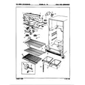 Magic Chef RB15HY-1A/8C43A fresh food compartment diagram