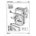 Magic Chef RB15HY-1A/8C43A doors diagram