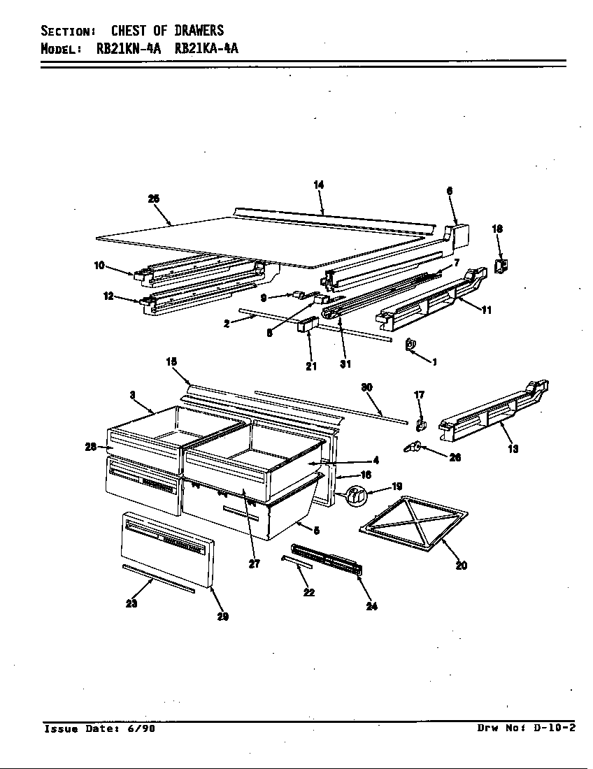 Magic Chef RB21KN-4A/AG71B chest of drawers (rb21ka-4a/ag72a) (rb21kn-4a/ag71a) (rb21ka-4a/ag72b) (rb21kn-4a/ag71b) diagram
