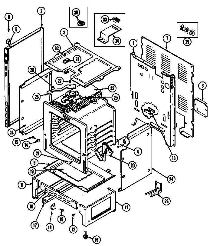 Hardwick H3878XVB body diagram
