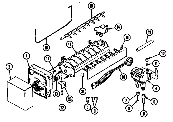 Maytag RSW24E0ZAL ice maker diagram