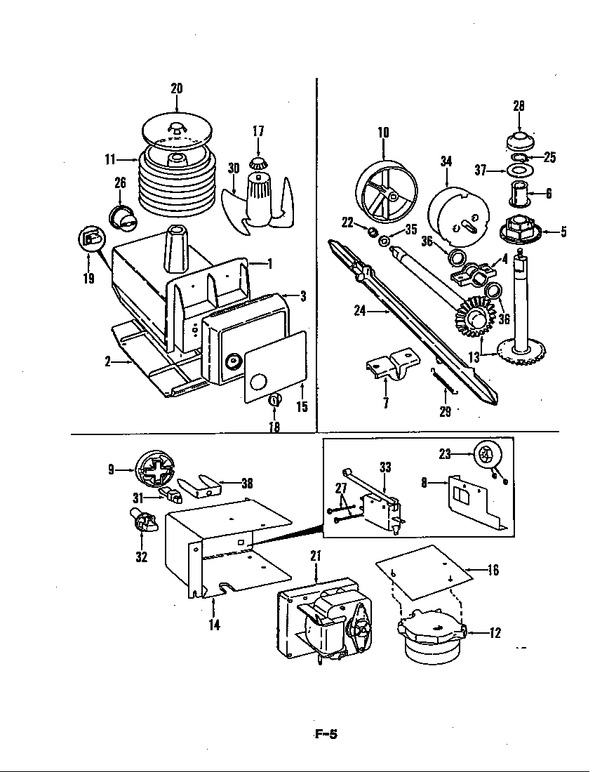 Magic Chef CRB22EY-3AI/5D66A ice cream maker diagram