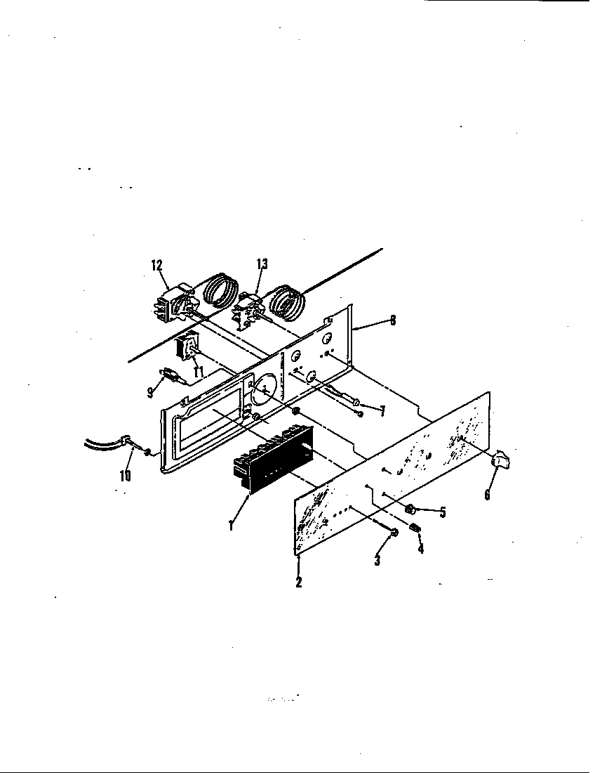 Magic Chef 77E-5EXWW control panel diagram