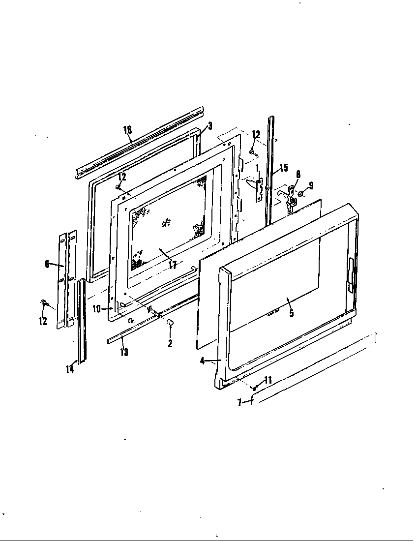 Magic Chef 77E-5EXWW door-upper (cm46b-9p) (77e-5cxwm9) (77en-5cxwm9) diagram