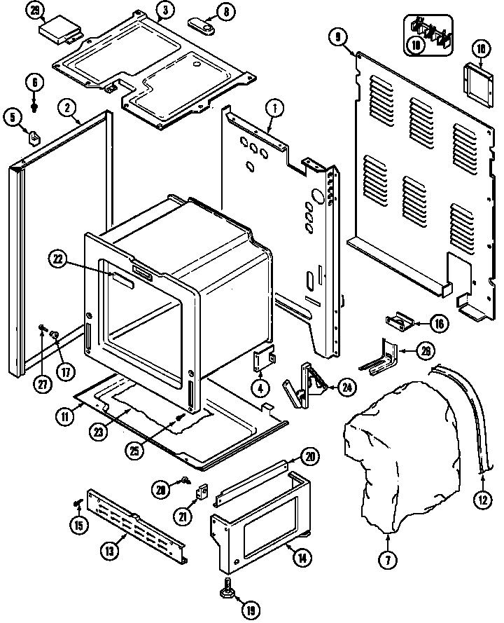 Admiral CREA200ACL body diagram