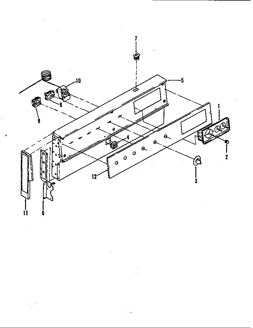 Magic Chef S38FY-2CX-94 control panel diagram